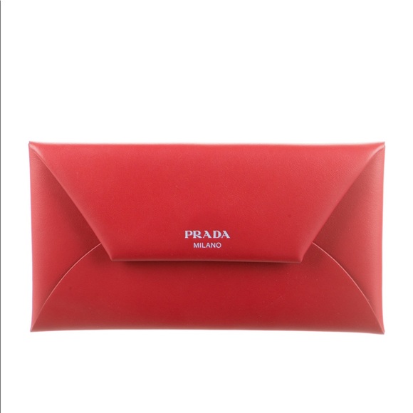 Prada Leather Wallet Envelope Clutch & Removable Document Holder Lunar New Year - Picture 1 of 6